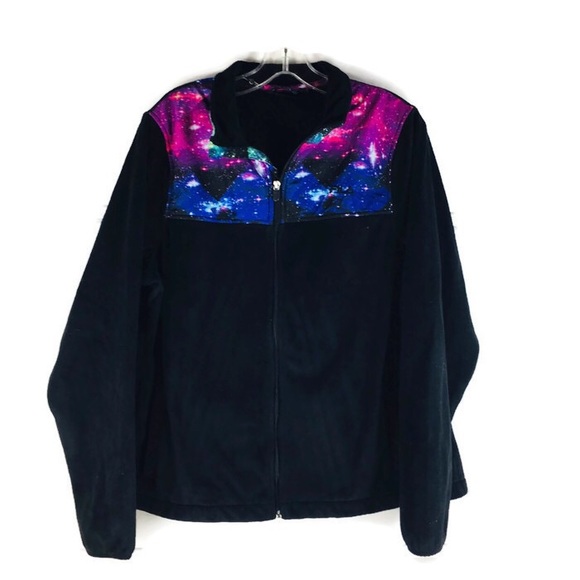 Fila Sweaters - Fila Fleece Galaxy Design Zip Up Sweater EUC